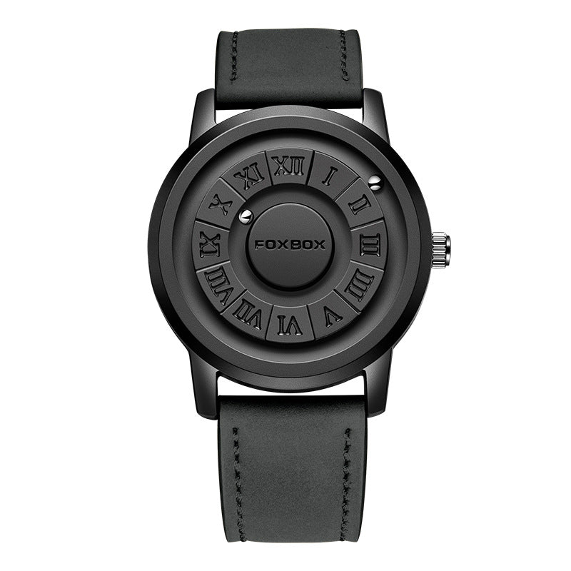 Lige Cool Magnetic Suspension Watch: Men's Black Technology, Creative Personality.