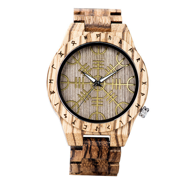 The Leisure Ebony All Wood Watch.