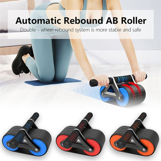 Double wheel abdominal exerciser