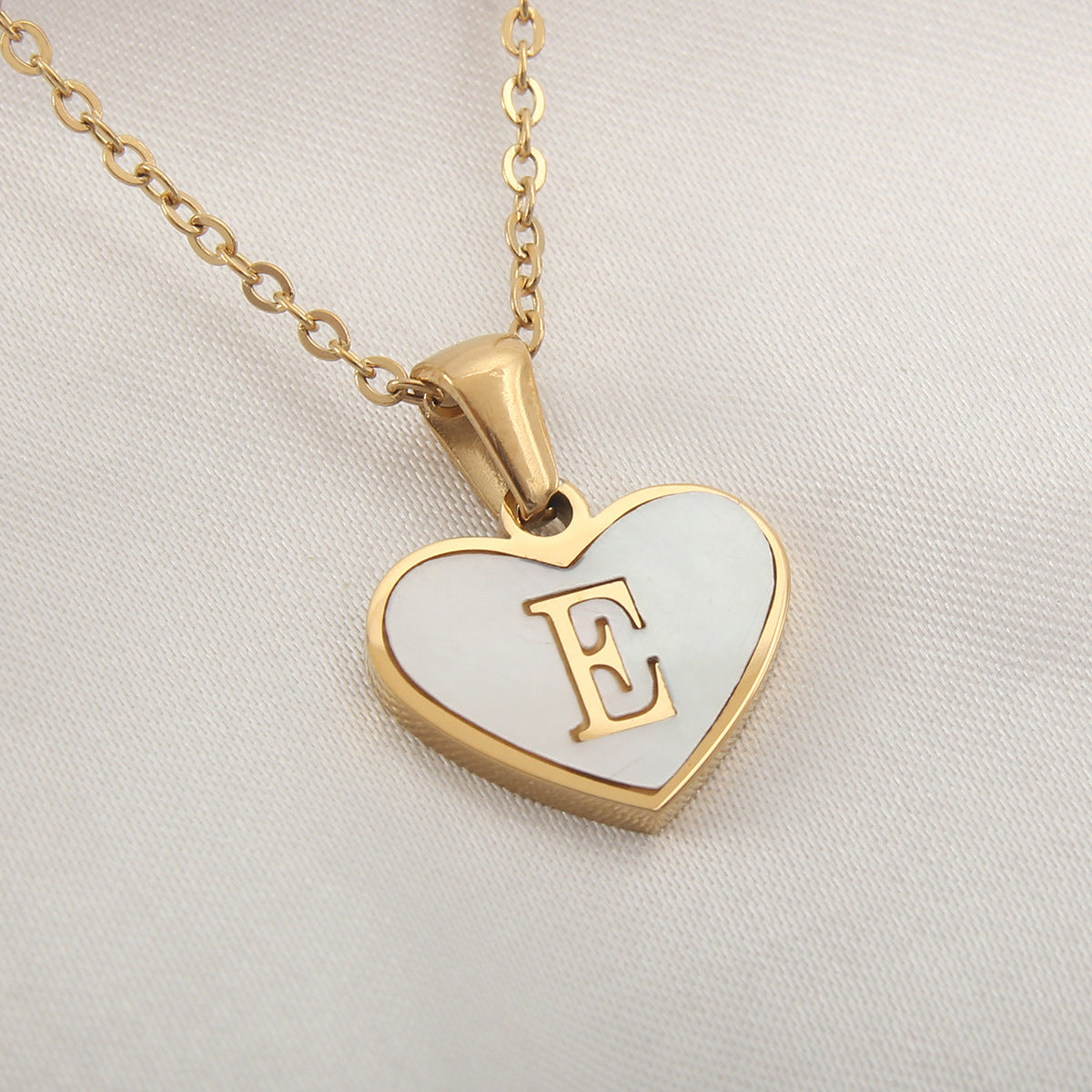 Heart necklace for women, jewelry for Valentine's day, various letters