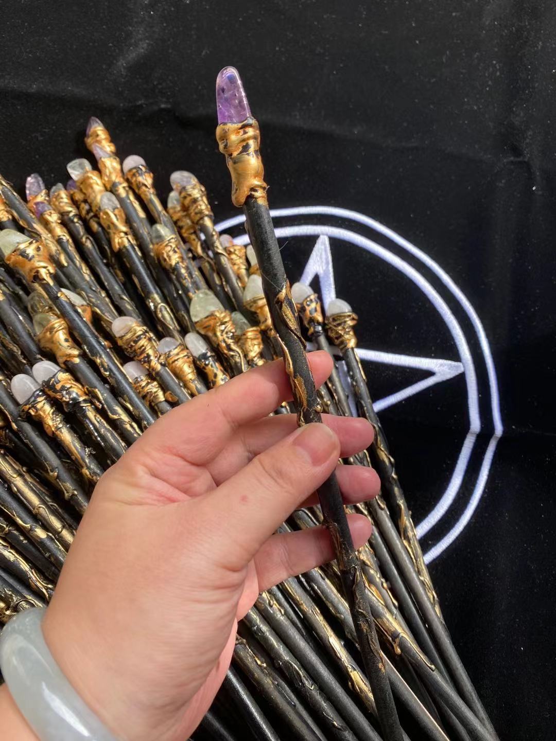 Amethyst Element Vitality Fairy Stick Ritual Props