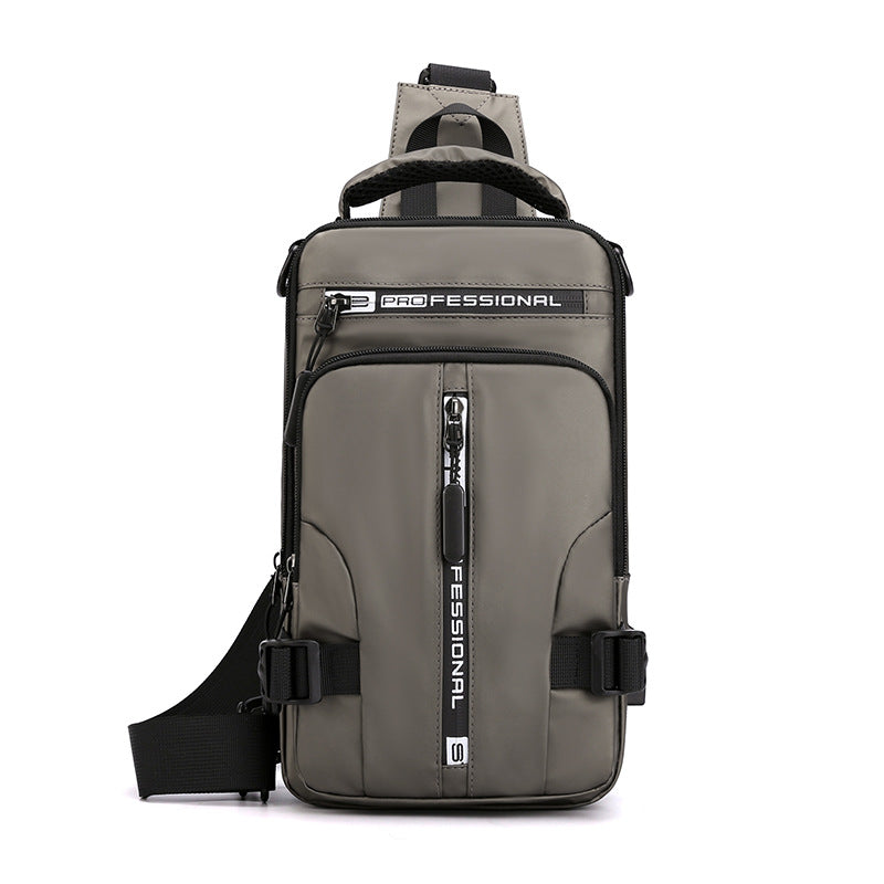 Men's multi-functional shoulder chest crossbody backpack