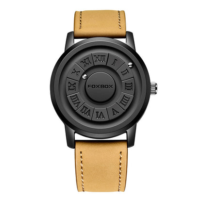 Lige Cool Magnetic Suspension Watch: Men's Black Technology, Creative Personality.