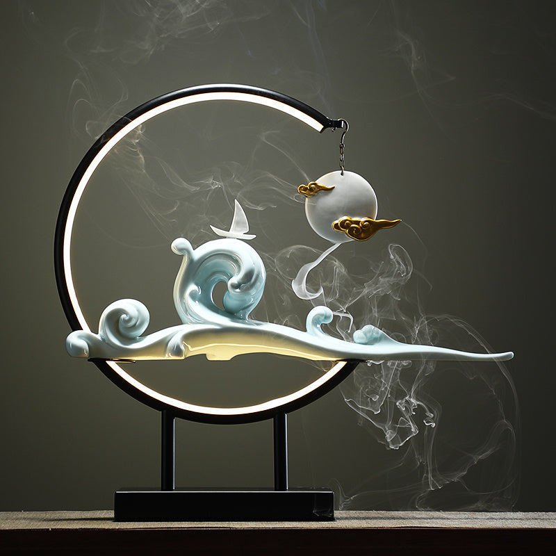 Zen Backflow Hanging Incense Burner Ornaments for Relaxation and Home Décor