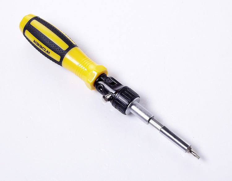 Combination ratchet screwdriver