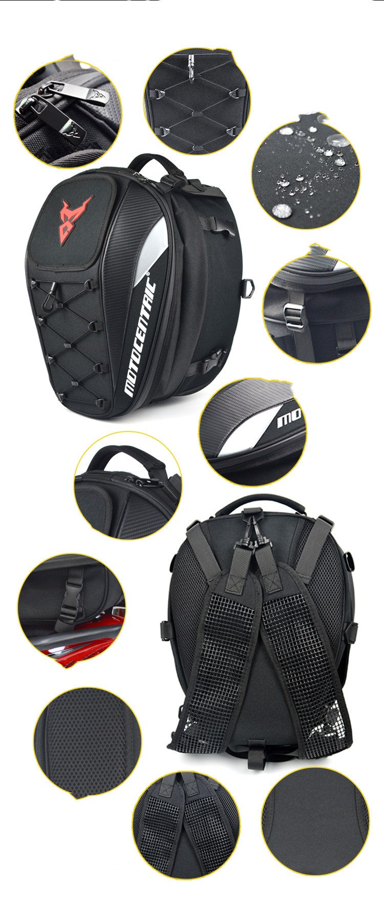 Motorcycle Rider's Large-Capacity Tail Bag.