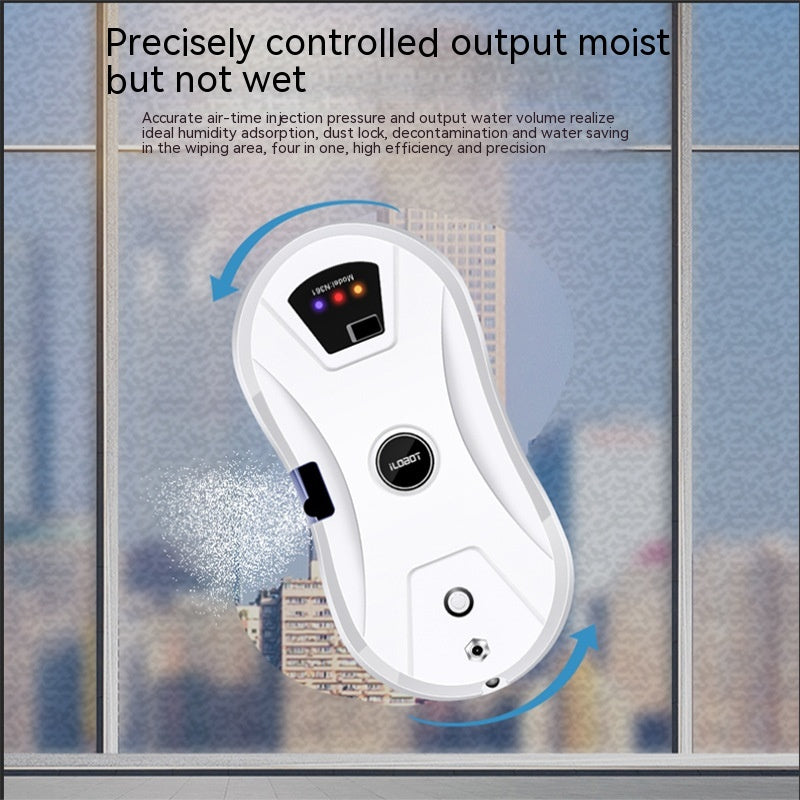 Inteliģents logu tīrīšanas robots ar ūdens izsmidzināšanu, automātisks elektriskā tālvadības pults Inteliģents logu tīrīšanas robots ar ūdens izsmidzināšanu