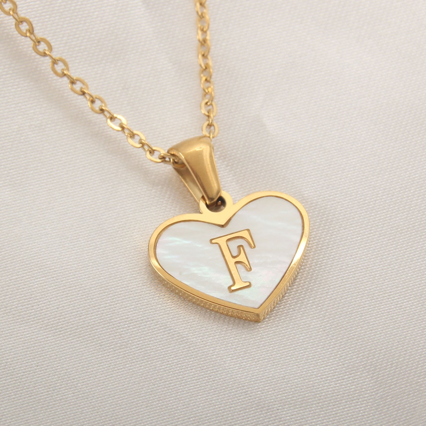 Heart necklace for women, jewelry for Valentine's day, various letters