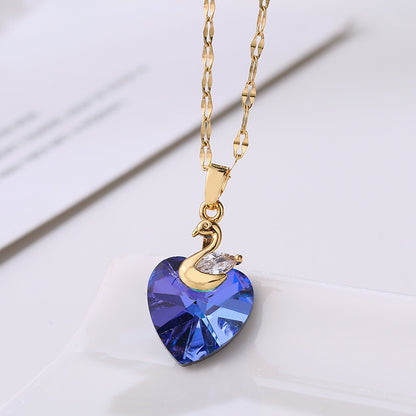 Gold-plated necklace Heart of the Sea