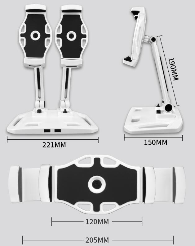 Desktop Double Stand: Aluminum Alloy Support Frame