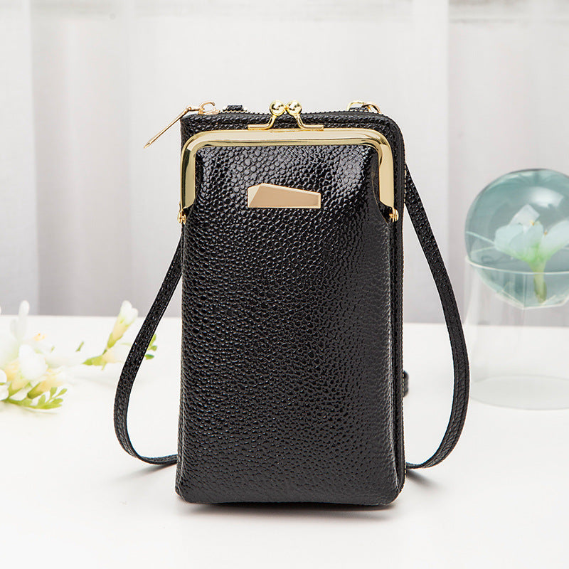 Double Layered Crossbody Bag, Vertical Style