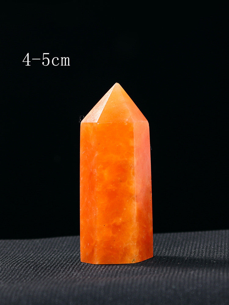 Natural Crystal Pillar Hexagonal Raw Stone Energy Household Decoration