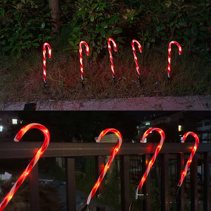 Solar-Powered Cane String Lights