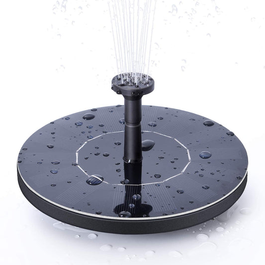 Automatic outdoor solar fountain